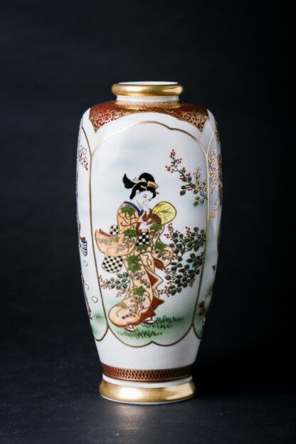 Satsuma Ware Four Seasons Vase